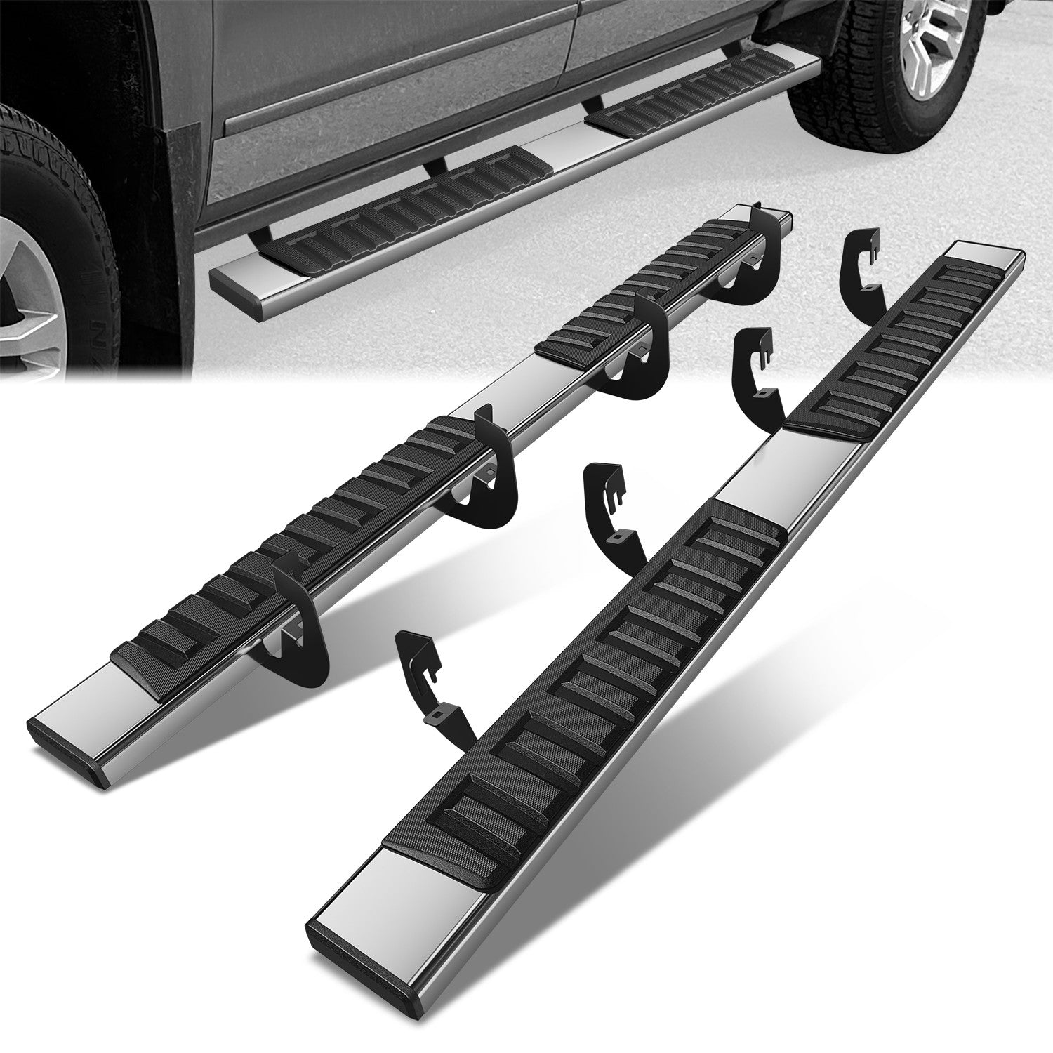 CAAP 6 In. Wide Stainless Steel Running Board07-18 Silverado