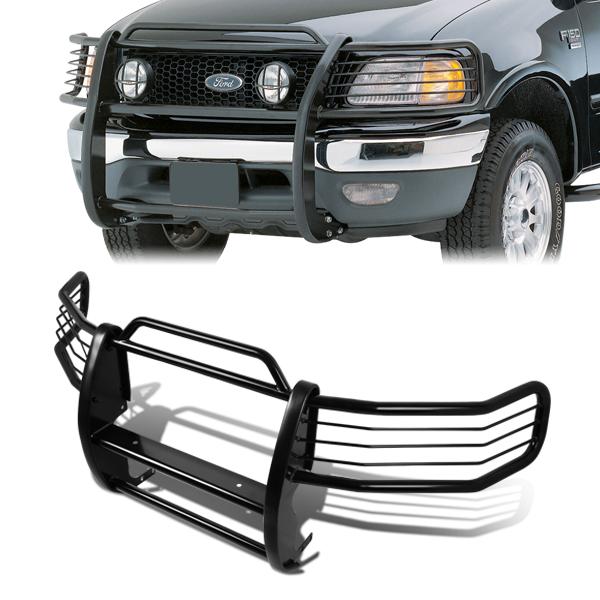 97-98 Ford F150 F250 Expedition Brush Grille Guard - Steel - Black