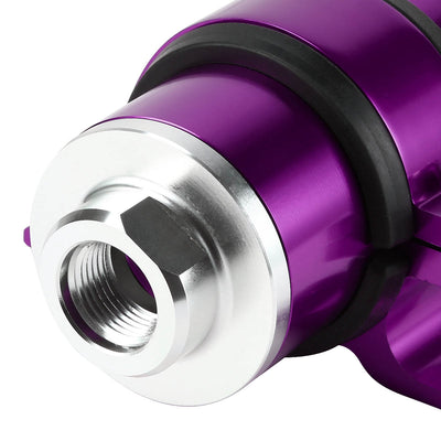 D-Motoring - Inline Fuel Filter - Cleanable / Washable - W / Mounting Bracket and Fittings - Aluminum - 2
