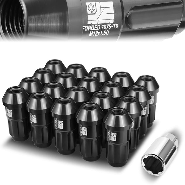 20 Pcs M12x1.5 Closed End Lug Nuts - 50mm - Aluminum [A variety of