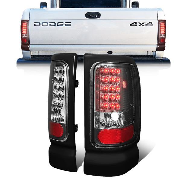 Eagle Eyes LED Tail Lights For Ram 1500/2500/3500 (1994-2002) – Pair, Red Lens