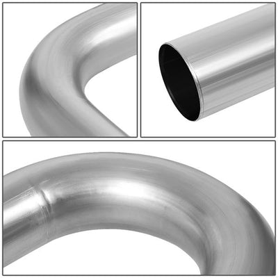 Custom Exhaust Pipe Kit - 3 in.Od - DIY - 16-Piecese - Straight & 45 90 Degree & U-Bends - ZTL-30RAW - 5