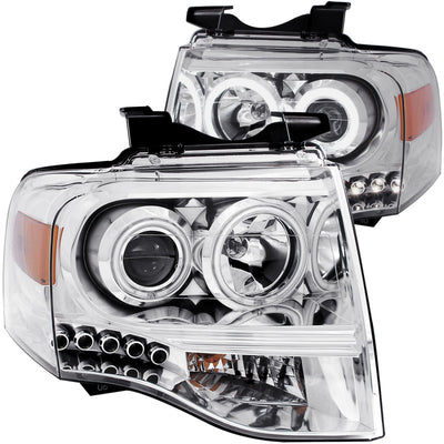 Chrome Projector Headlights <br> 07-14 Ford Expedition