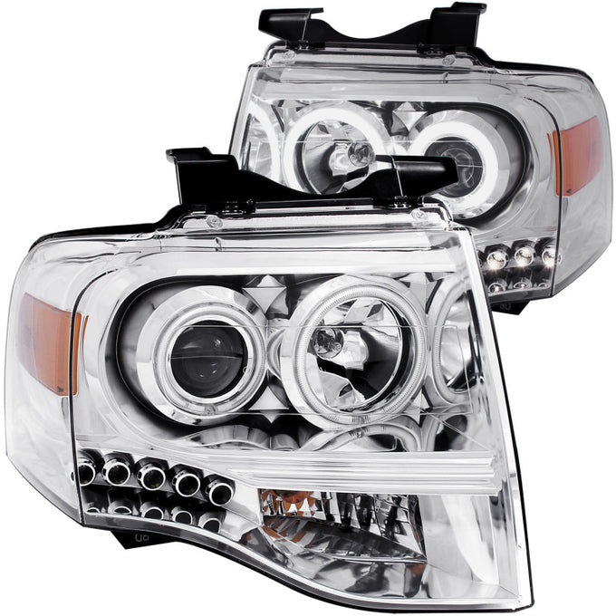 Chrome Projector Headlights <br> 07-14 Ford Expedition