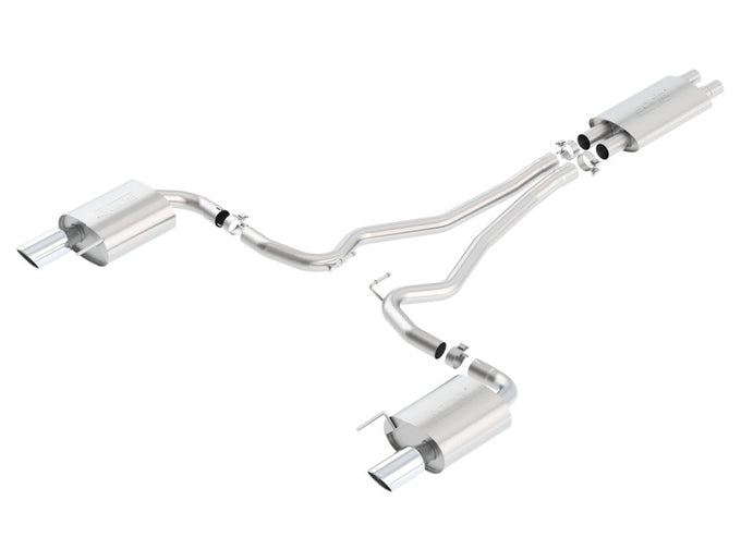 Touring Cat-Back Exhaust System <br> 15-17 Ford Mustang 5L V8