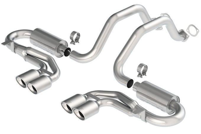 S-Type Classic Cat-Back Exhaust System <br> 97-04 Chevy Corvette 5.7L V8