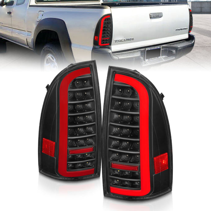 Black Housing LED Sequential Tail Lights <br> 05-15 Tacoma