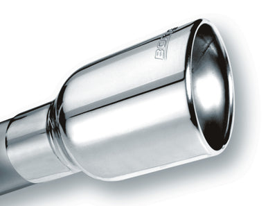 Polished Tip Single Oval Rolled Angle-Cut <br> Universal Fit w/Clamp