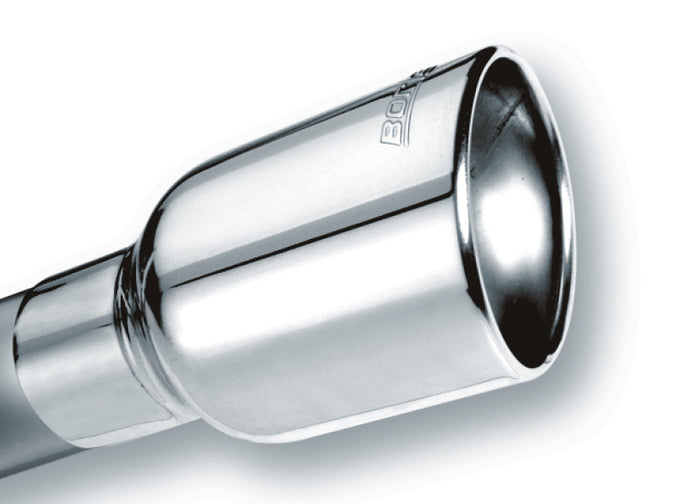Polished Tip Single Oval Rolled Angle-Cut <br> Universal Fit w/Clamp