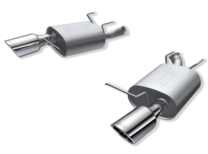 S-Type Axle-Back Exhaust System <br> 11-14 Ford Mustang 3.7L V6