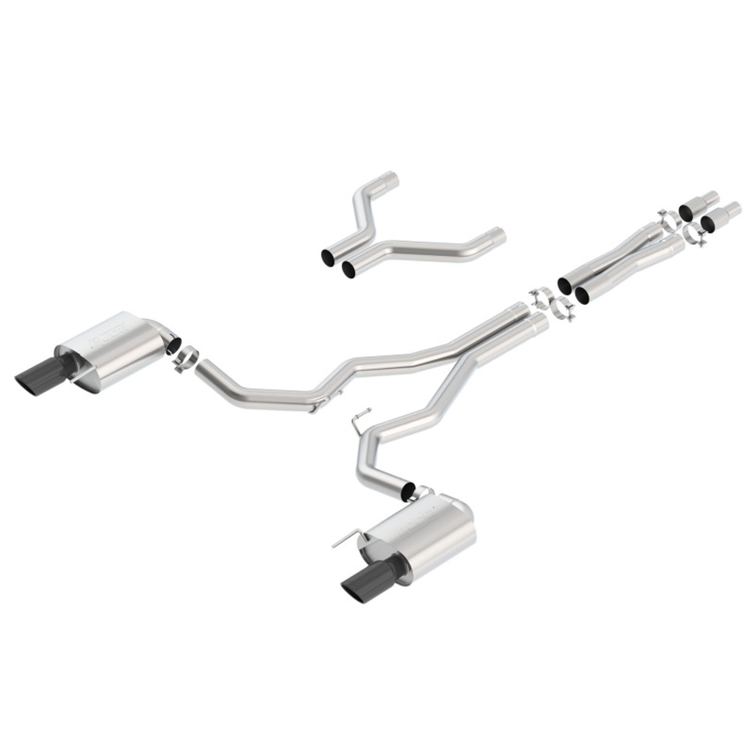 S-Type Cat-Back Exhaust System <br> 15-17 Ford Mustang 5L V8 Coupe