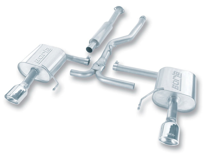 S-Type Cat-Back Exhaust System <br> 2005,07-09 Subaru Legacy GT Limited 2.5L H4