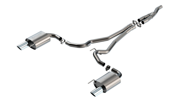 S-Type Cat-Back Exhaust System <br> 2024 Ford Mustang 2.3L WITHOUT Active Exhaust.