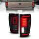 Black Smoke LED Sequential Signal Taillights <br> 21-23 Ford F-150