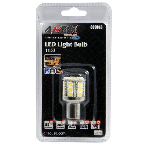 LED Bulbs 1157 White-28 LEDs 1 3/4in Tall<br> Universal