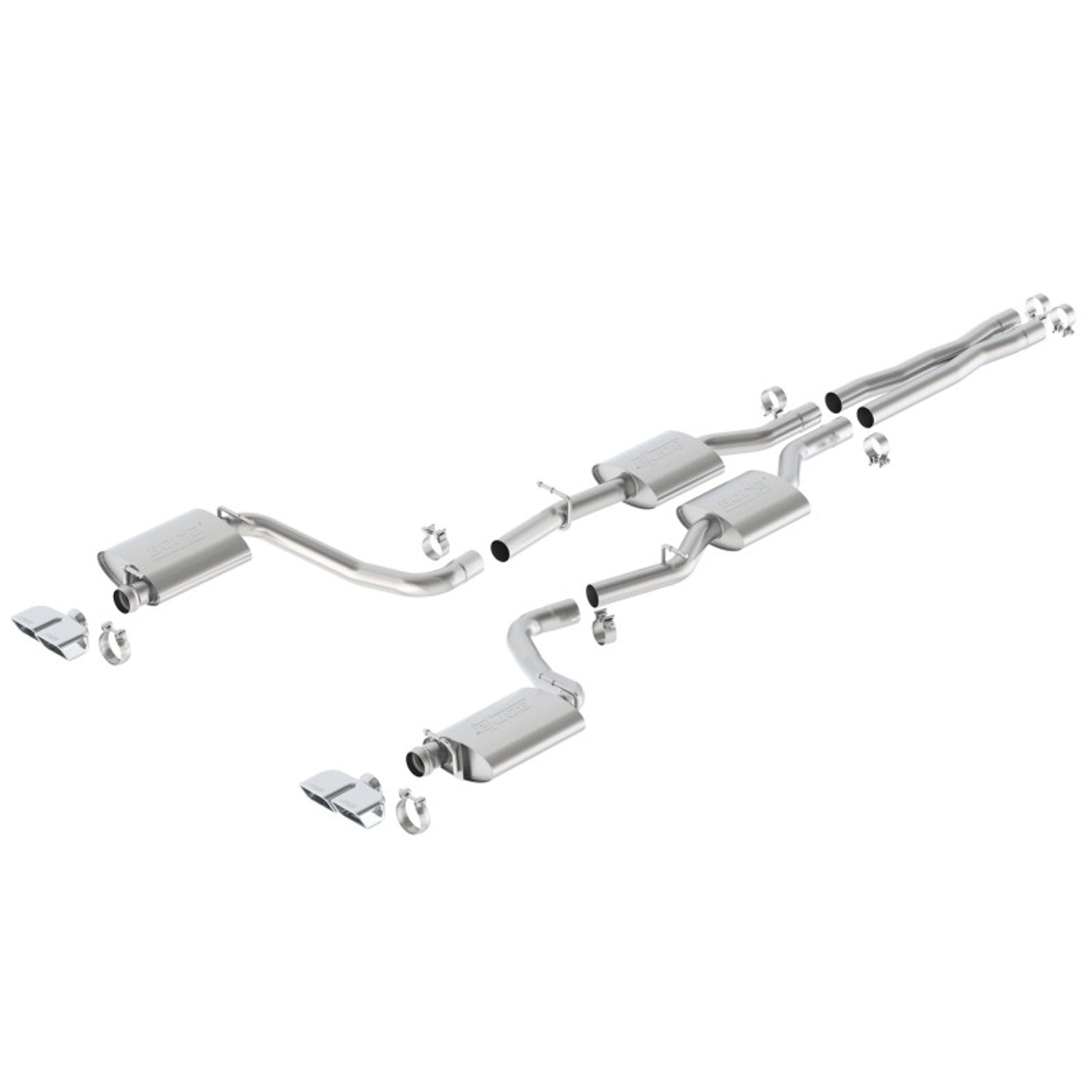 S-Type Cat-Back Exhaust System <br> 15-23 Dodge Challenger 5.7L V8 Without MDS