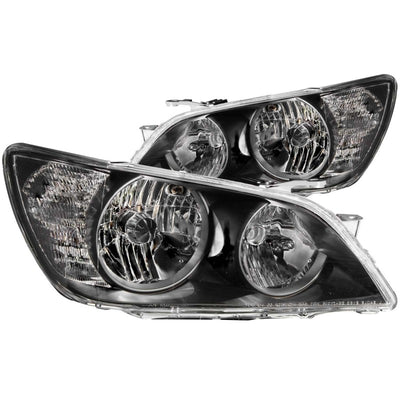 Black Crystal Headlights <br> 01-05 Lexus Is300