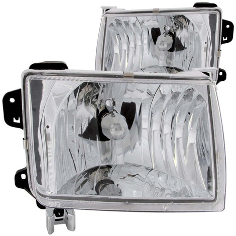 Chrome Crystal Headlights <br> 98-00 Nissan Frontier