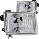 Chrome Crystal Headlights <br> 98-00 Nissan Frontier