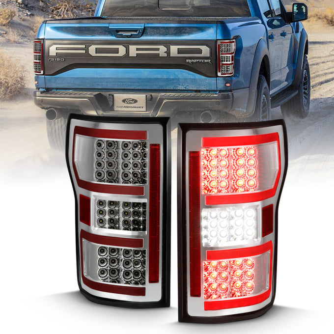 Chrome LED Taillight <br> 18-19 Ford F-150
