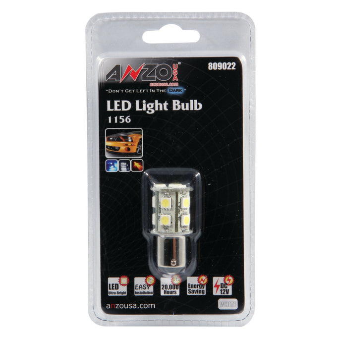 LED Bulbs 1156 White-13 LEDs 1 3/4in Tall<br> Universal