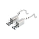 ATAK Axle-Back Exhaust System <br> 09-13 Chevy Corvette Base 6.2L V8