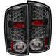 Black LED Taillights <br> 02-05 Dodge Ram 1500