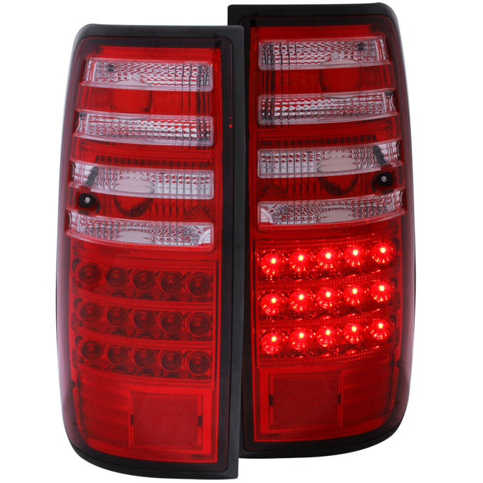 Red/Clear LED Taillights <br> 91-97 Toyota Land Cruiser Fj