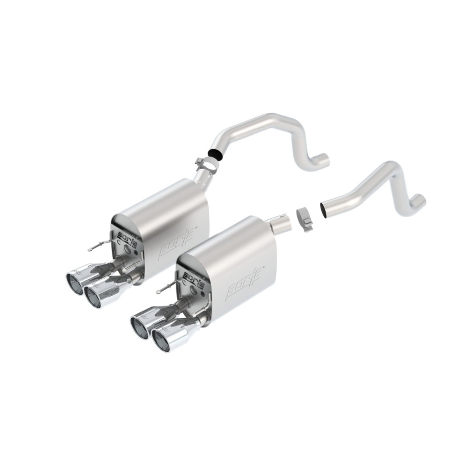 S-Type ll Axle-Back Exhaust System <br> 09-13 Chevy Corvette Base 6.2L V8