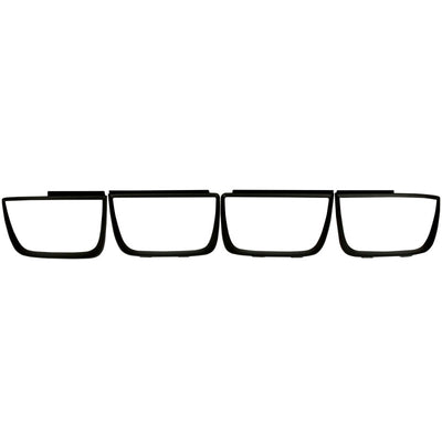 Flat Black Taillight Bezels-4pc <br> 10-13 Chevy Camaro
