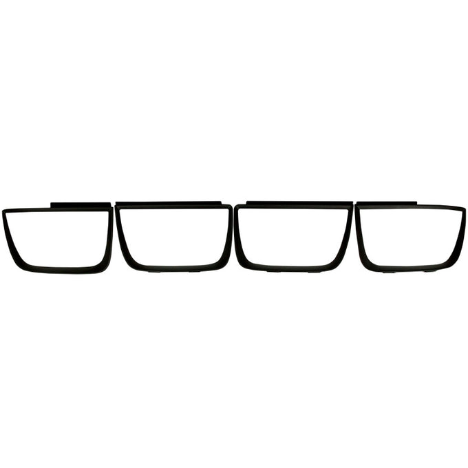 Flat Black Taillight Bezels-4pc <br> 10-13 Chevy Camaro