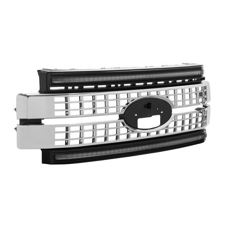 XBG LED Grille (Chrome Finish / Amber DRL) <br> 17-19 Ford Super Duty