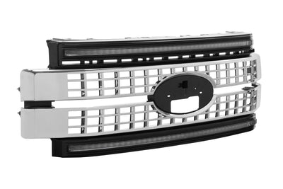 XBG LED Grille (Chrome Finish / Amber DRL) <br> 17-19 Ford Super Duty