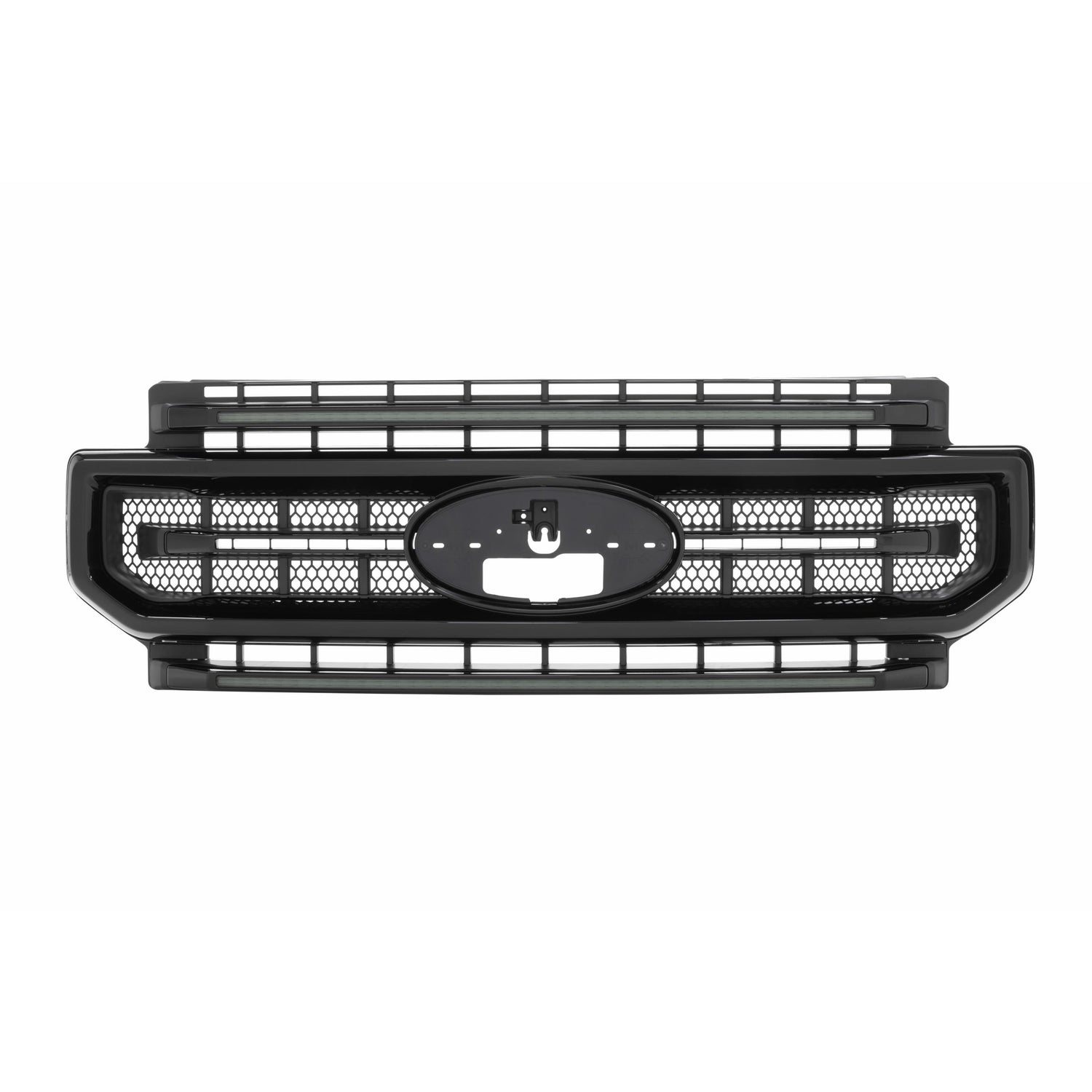 XBG LED Grille (Gloss Black / Amber DRL) <br> 20-22 Ford Super Duty