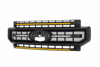 XBG LED Grille (Gloss Black / Amber DRL) <br> 20-22 Ford Super Duty