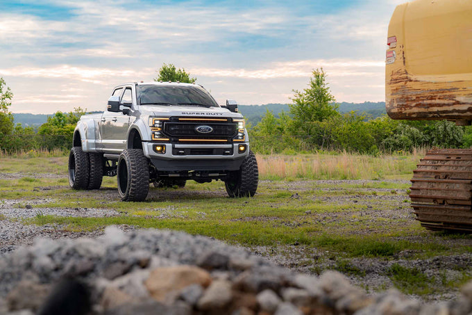 XBG LED Grille (Gloss Black / Amber DRL) <br> 20-22 Ford Super Duty