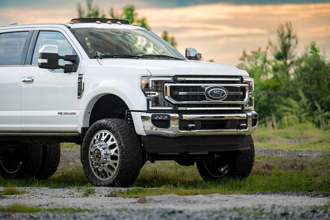XBG LED Grille (Chrome Finish / White DRL) <br> 20-22 Ford Super Duty
