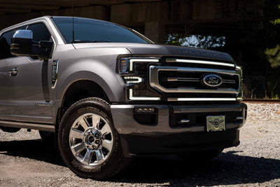 XBG LED Grille (Chrome Finish / White DRL) <br> 20-22 Ford Super Duty