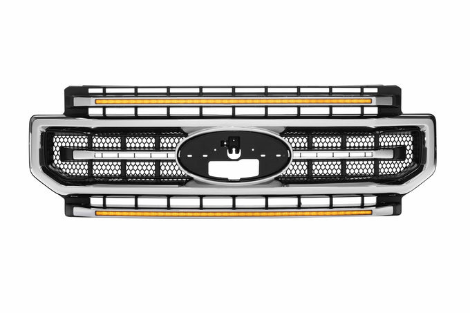 XBG LED Grille (Chrome Finish / Amber DRL) <br> 20-22 Ford Super Duty