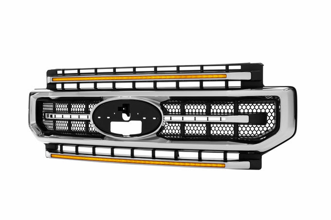 XBG LED Grille (Chrome Finish / Amber DRL) <br> 20-22 Ford Super Duty