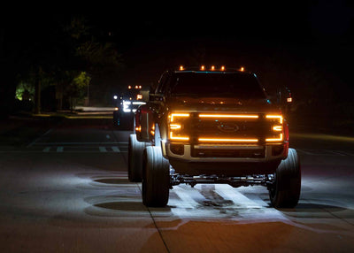XBG LED Grille (Chrome Finish / Amber DRL) <br> 20-22 Ford Super Duty