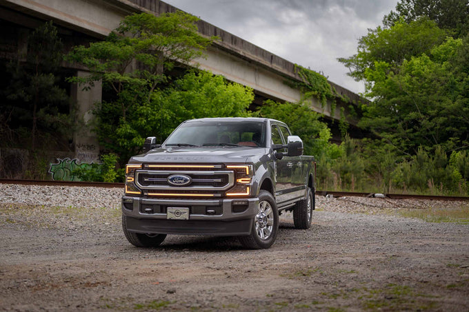 XBG LED Grille (Chrome Finish / Amber DRL) <br> 20-22 Ford Super Duty