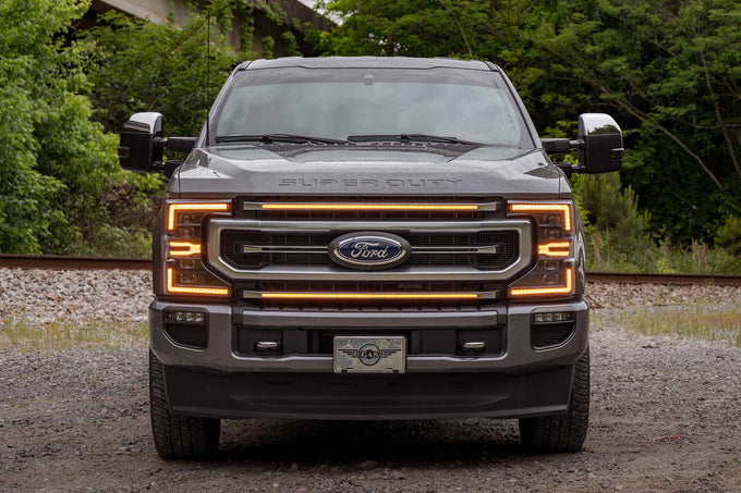 XBG LED Grille (Chrome Finish / Amber DRL) <br> 20-22 Ford Super Duty