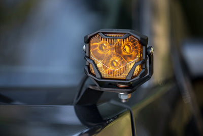 NCS LED Pods <br> 4Banger,Spot ,Yellow,Set