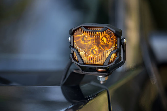 NCS LED Pods <br> 4Banger,Spot ,Yellow,Set
