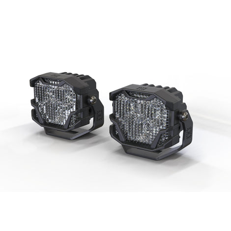 NCS LED Pods <br> 4Banger,Flood,White,Set