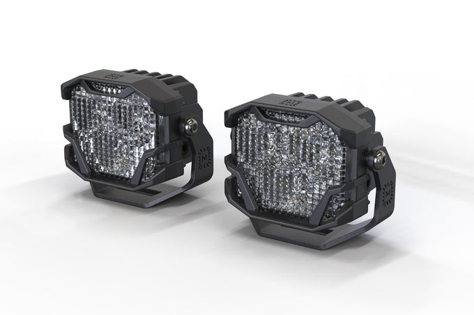 NCS LED Pods <br> 4Banger,Flood,White,Set