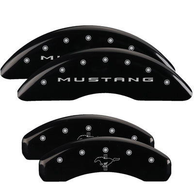 Set of 4 Brake Caliper Covers Front and Rear <br> 2015-2023 Ford Mustang