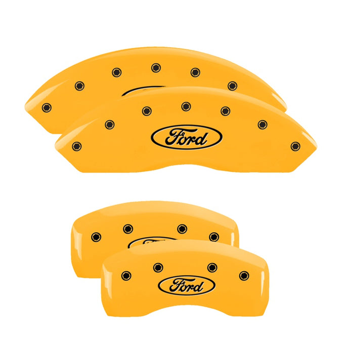 Set of 4 caliper covers, Front and Rear <br> 2013-2020 Ford Fusion