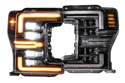 XB LED Headlights (Pair/Amber DRL) <br>17-19 Ford Super Duty